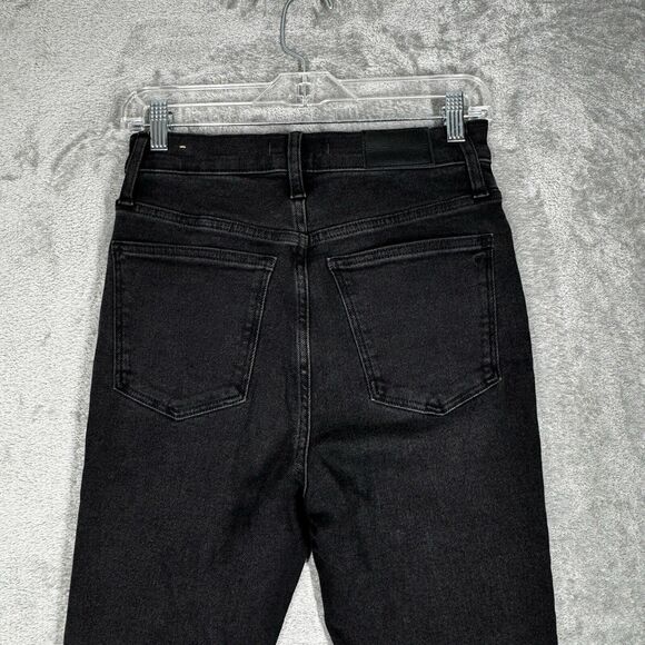 Madewell Jeans Women 4 27" Washed Black Skinny Flare Neutral Minimal Grunge Punk - Picture 5 of 10